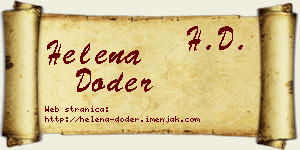 Helena Doder vizit kartica